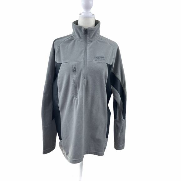 Other - Gray 1/4 Zip Fleece with Front Zipper Pocket
